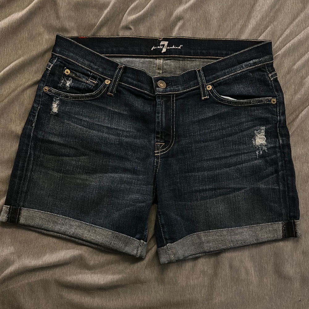 7 For All Mankind Cuffed demim shorts Size 28